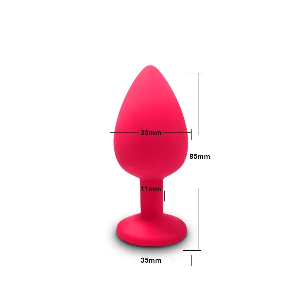 Soft Silicone Anal Plug, Beginner Sizes