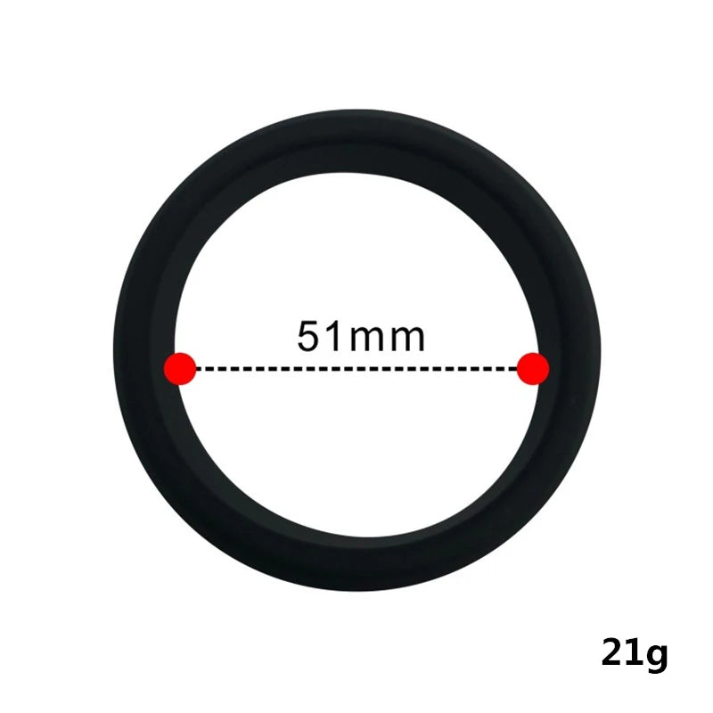 Silicone Beaded Cock Rings, 26 to 57mm or 6-Piece Set