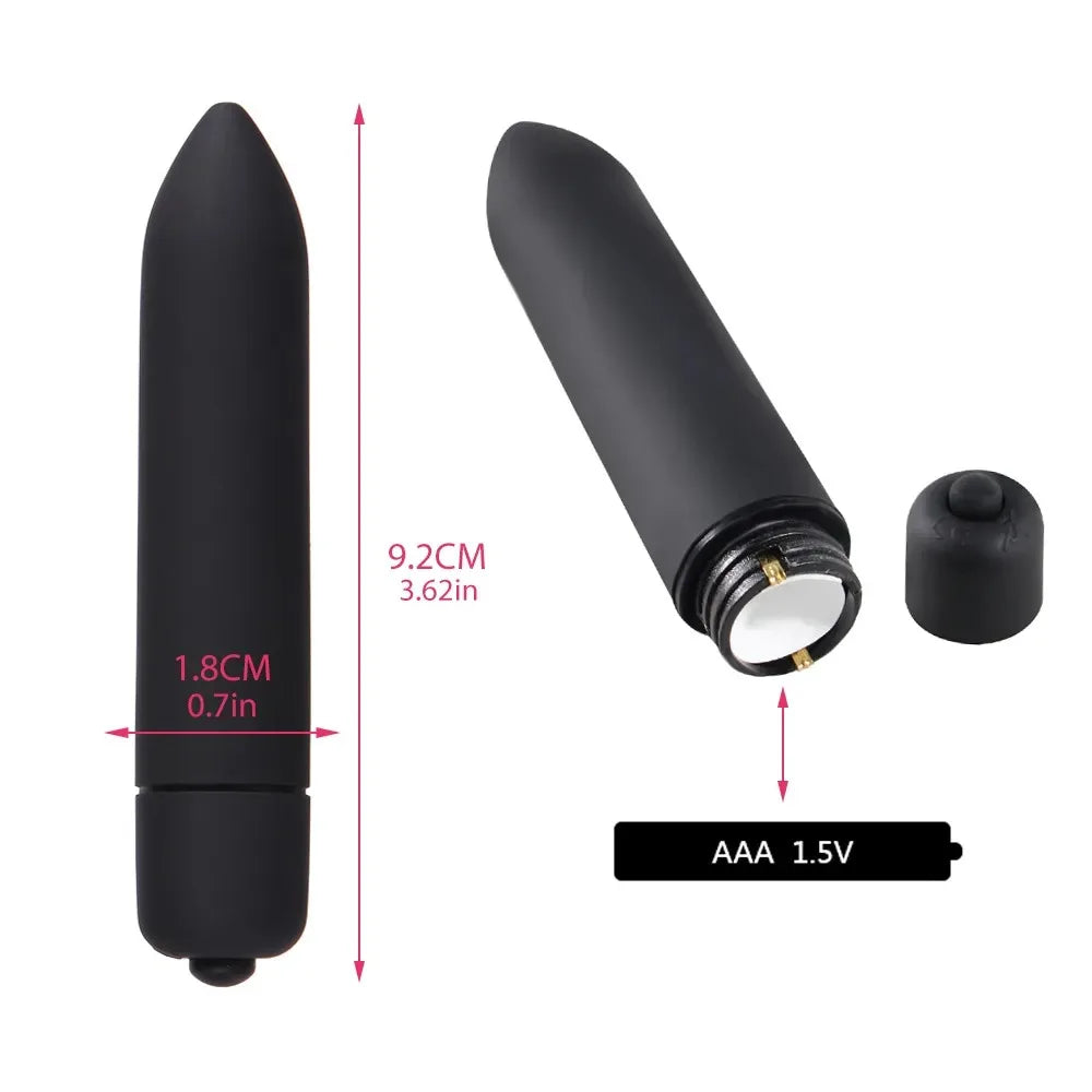 10-Speed Bullet Vibrator, 10 Colours