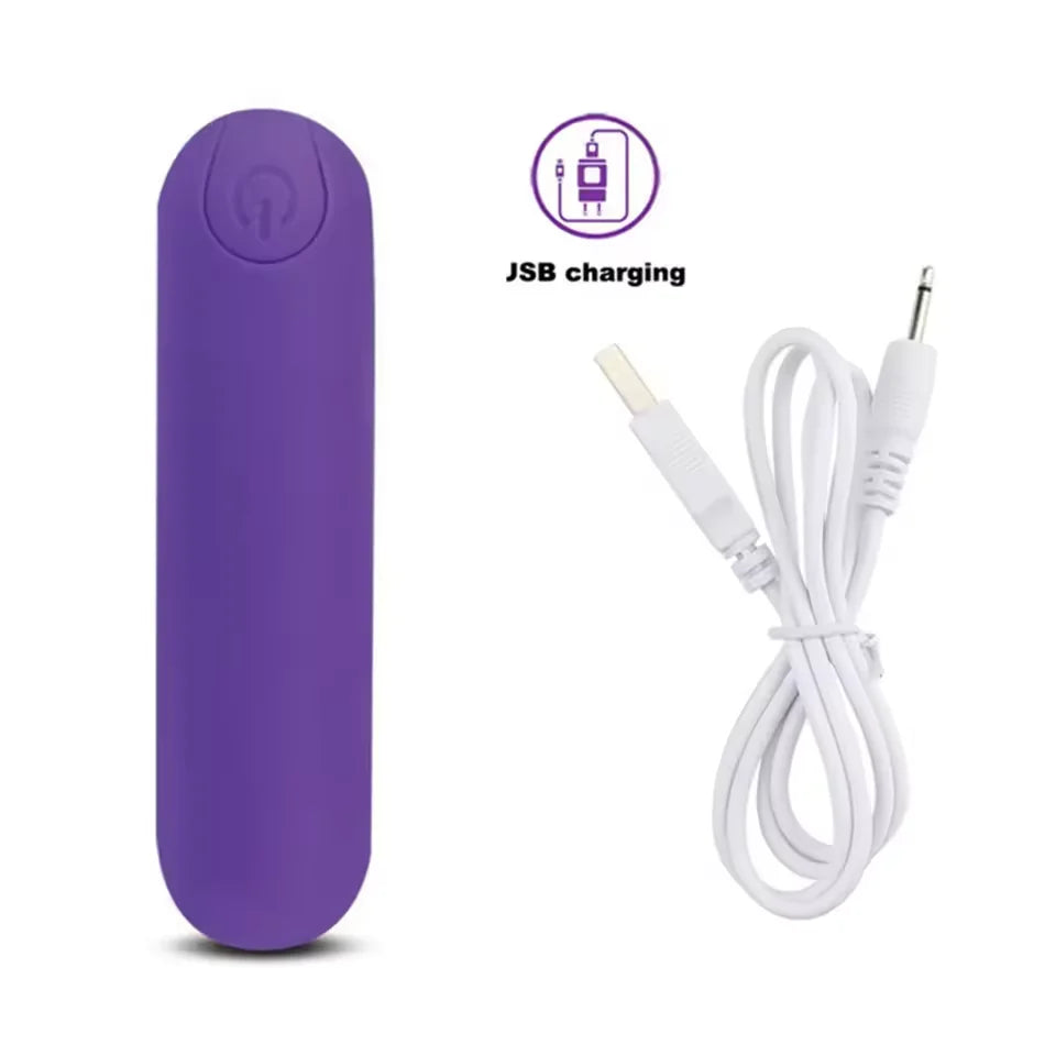 Rechargeable Mini Bullet Vibrator, 10 Speeds