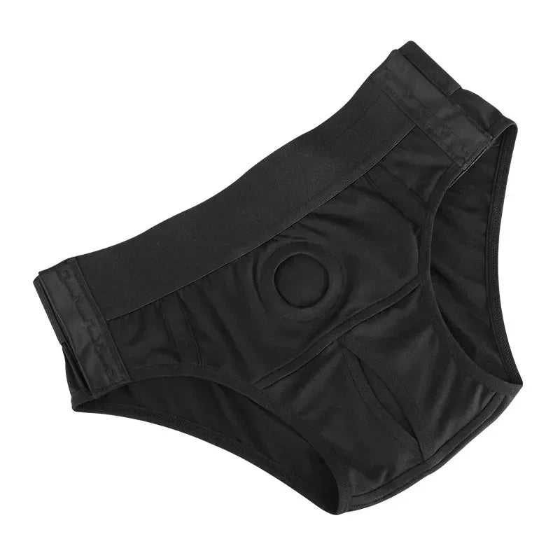 Wearable Strap-On Panties Set, Black