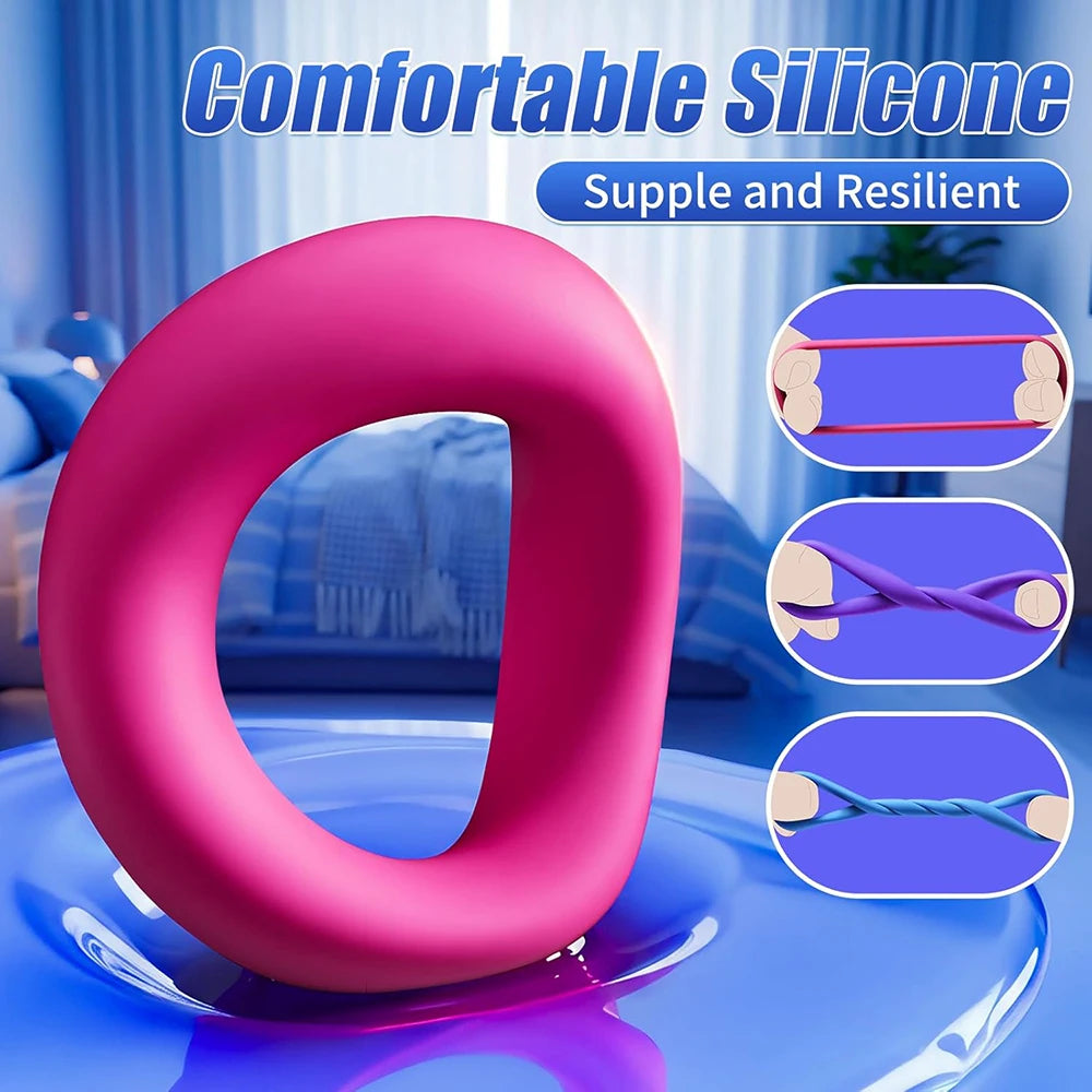 Silicone Cock Ring Set, 3 Sizes S/M/L