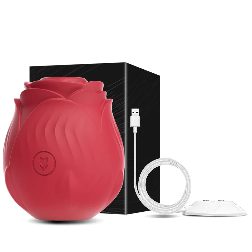 Rose Clitoral Suction Vibrator, 10 Modes