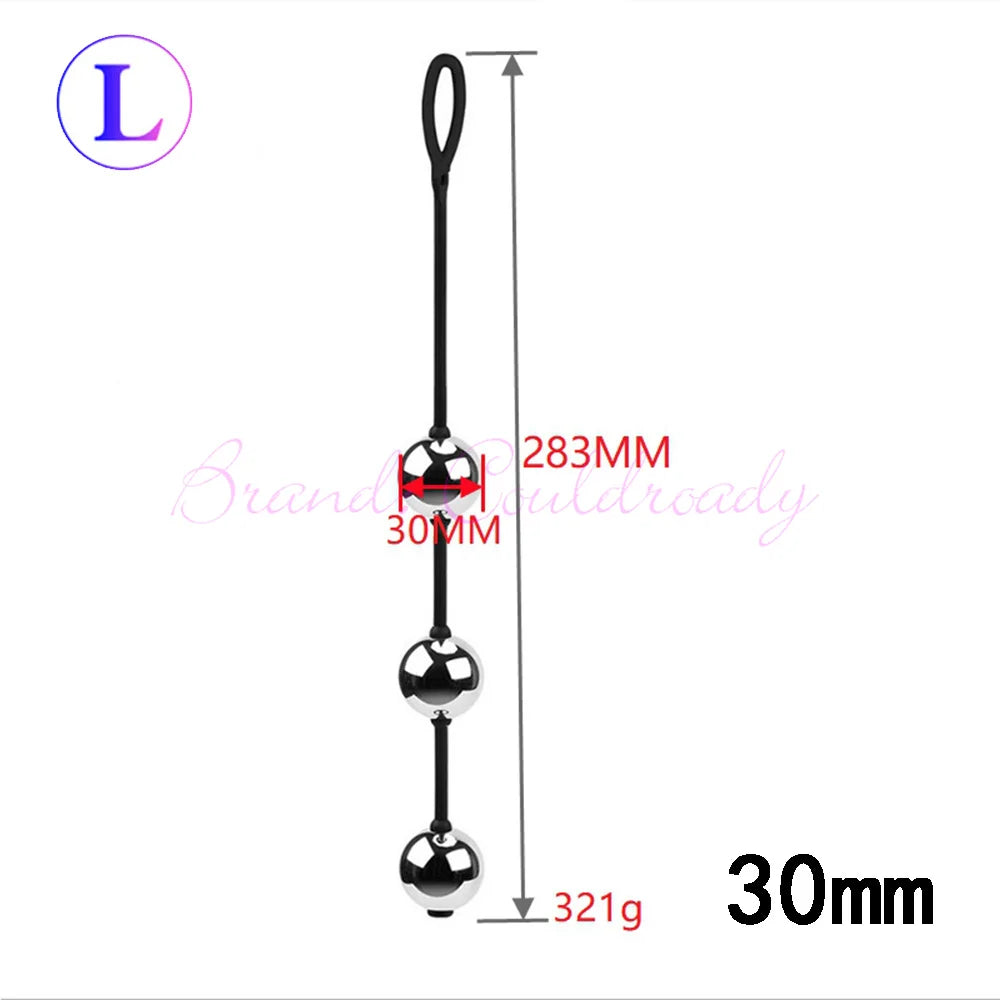 Stainless Steel Kegel Ben Wa Balls, 20 to 30mm, 2 or 3 Ball