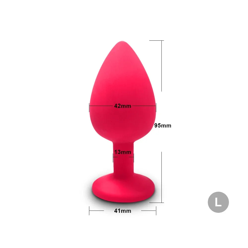 Soft Silicone Anal Plug, Beginner Sizes