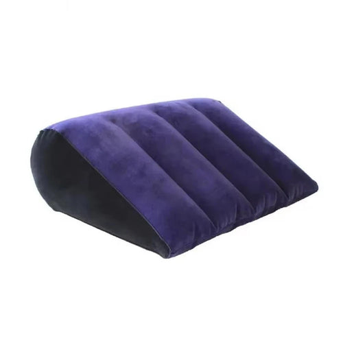 Inflatable Wedge Pillow with Pump, Blue