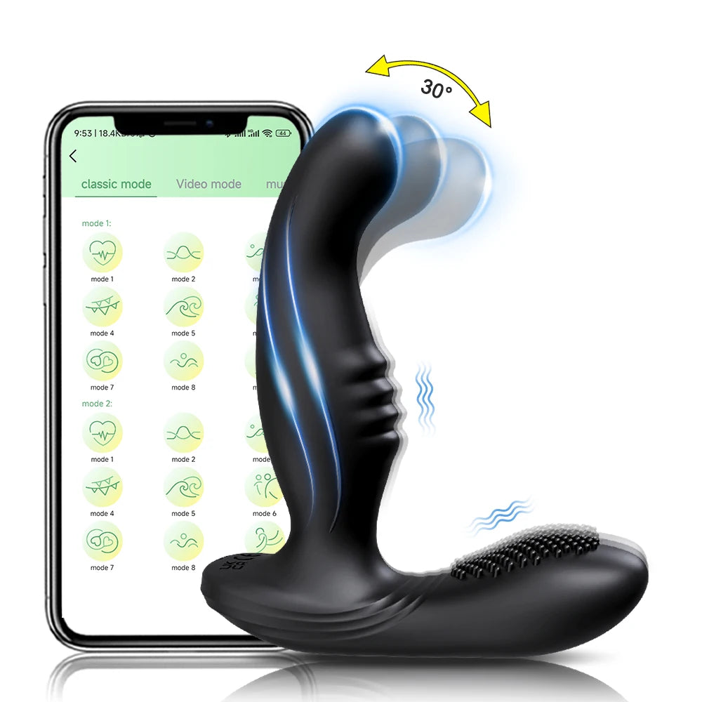 App Controlled Wiggling Prostate Massager