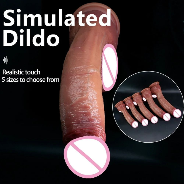 Oversized Realistic Silicone Dildo with Suction Cup