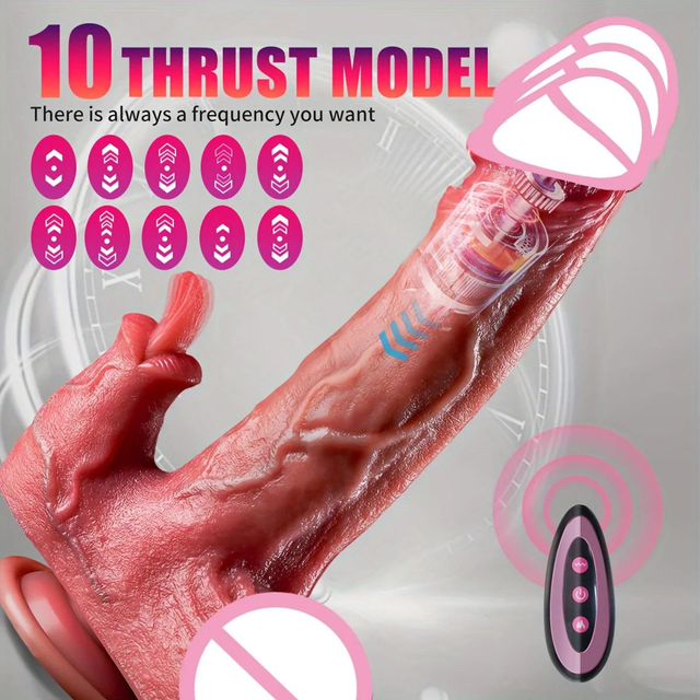 Licking Heating Thrusting Swinging Lifelike Dildo