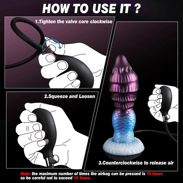 Inflatable Monster Dildo