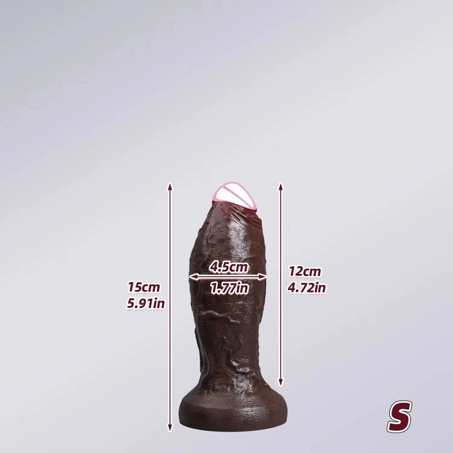 Realistic Ultra Girth Silicone Dildo