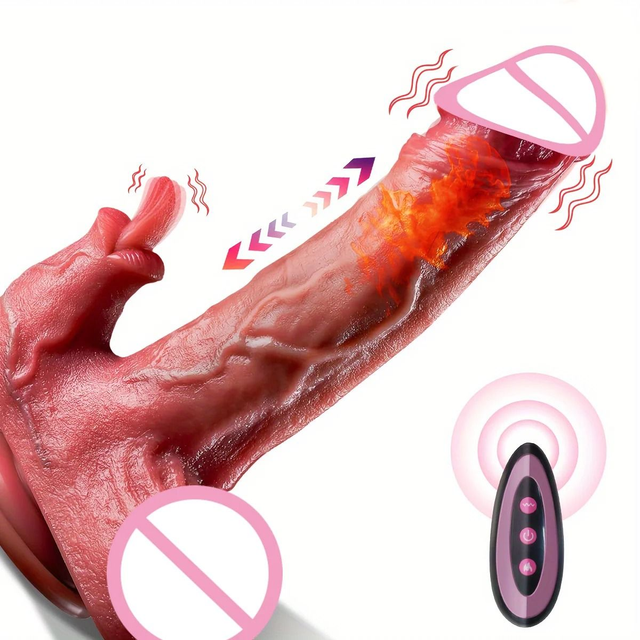 Licking Heating Thrusting Swinging Lifelike Dildo