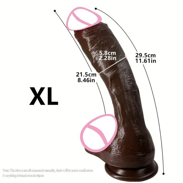 Oversized Realistic Silicone Dildo with Suction Cup