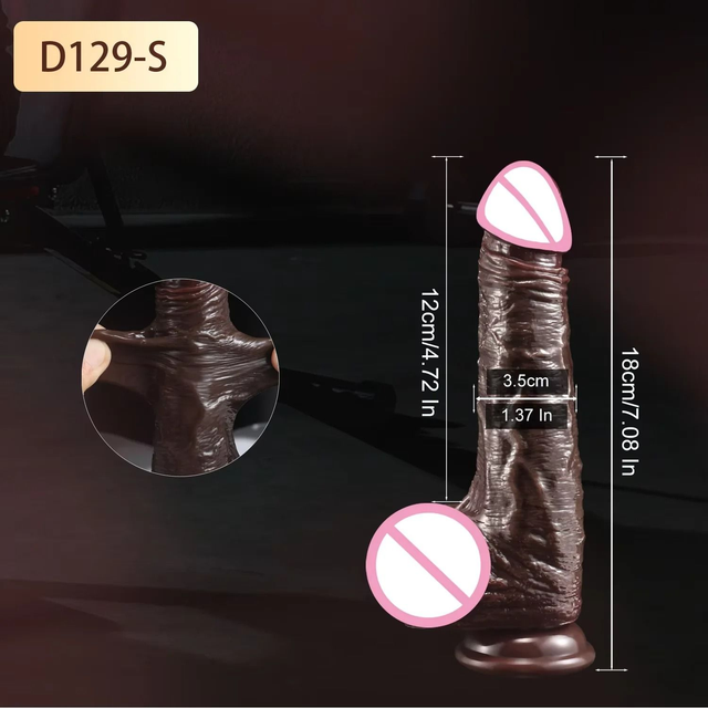 Realistic Silicone Dildo with Sliding Foreskin